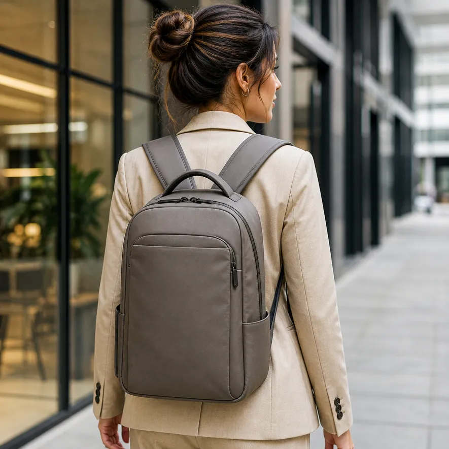 PC-sekk for dame med ergonomisk passform og polstret laptoprom