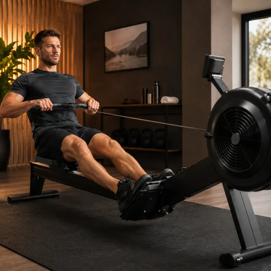 Romaskin best i test - person med god roteknikk på en romaskin av høy kvalitet