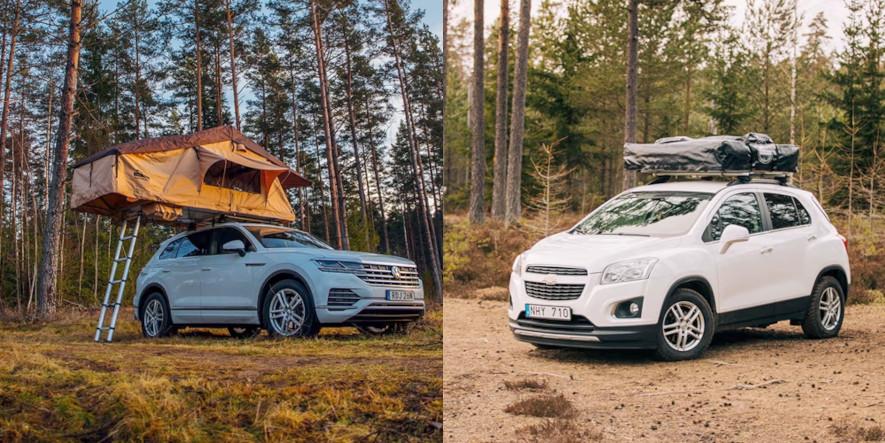 Safari Pro fra Outdoordays, taktelt på en VW